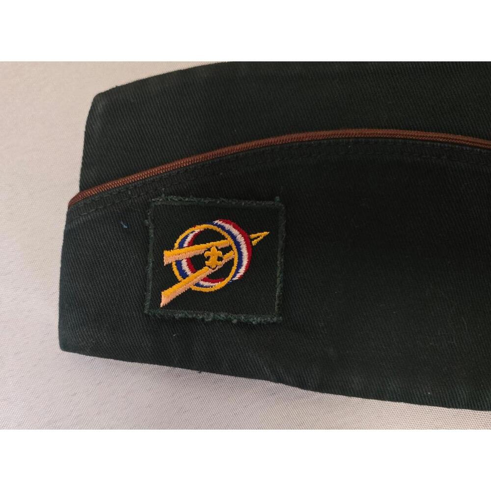 Vintage 60's Boy Scouts Explorers Garrison Cap Size Large Sanforized - Picture 2 of 4